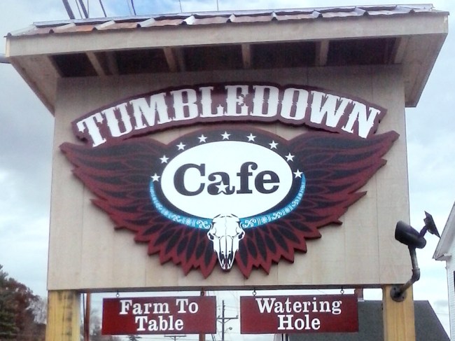 Tumbledown-Cafe Sign